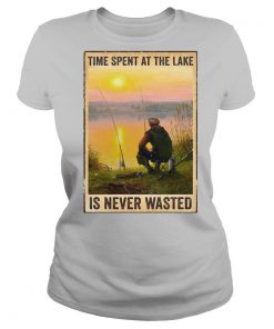 Fishing Time Spent At The Lake Is Never Wasted Vertical Poster shirt