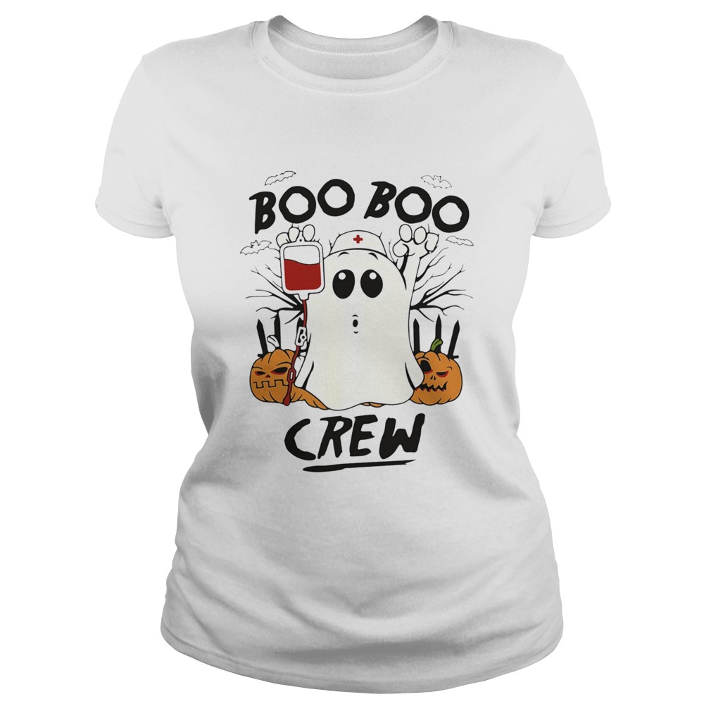 Ghost Pumpkins Nurse Boo Boo Crew Halloween Classic Ladies