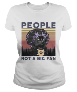 Grandma black Cat people not a big fan vintage retro  Classic Ladies