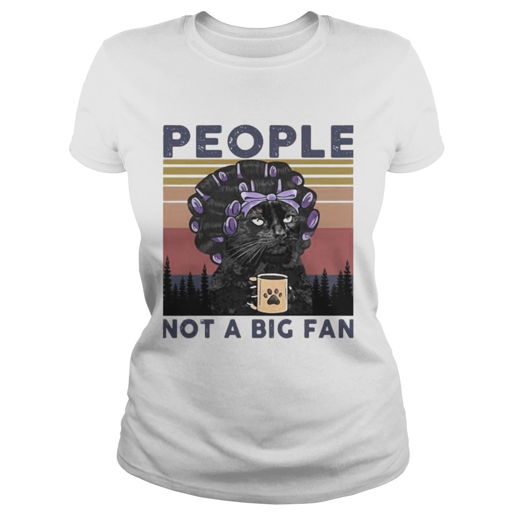 Grandma black Cat people not a big fan vintage retro Classic Ladies