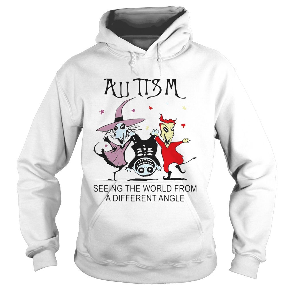 Halloween Autism seeing the world from a different angle Hoodie