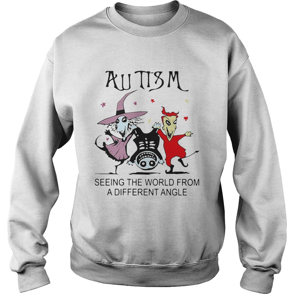 Halloween Autism seeing the world from a different angle Sweatshirt