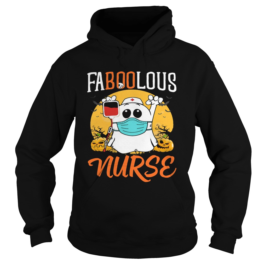 Halloween Ghost Mask Faboolous Nurse Hoodie