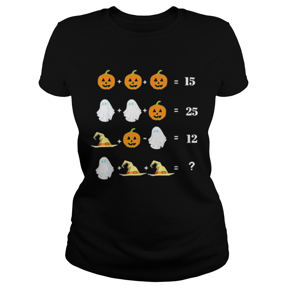 Halloween Math Equations For Math Teachers Classic Ladies