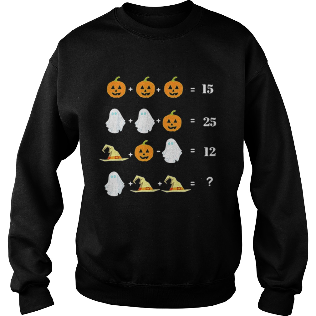Halloween Math Equations For Math Teachers Sweatshirt