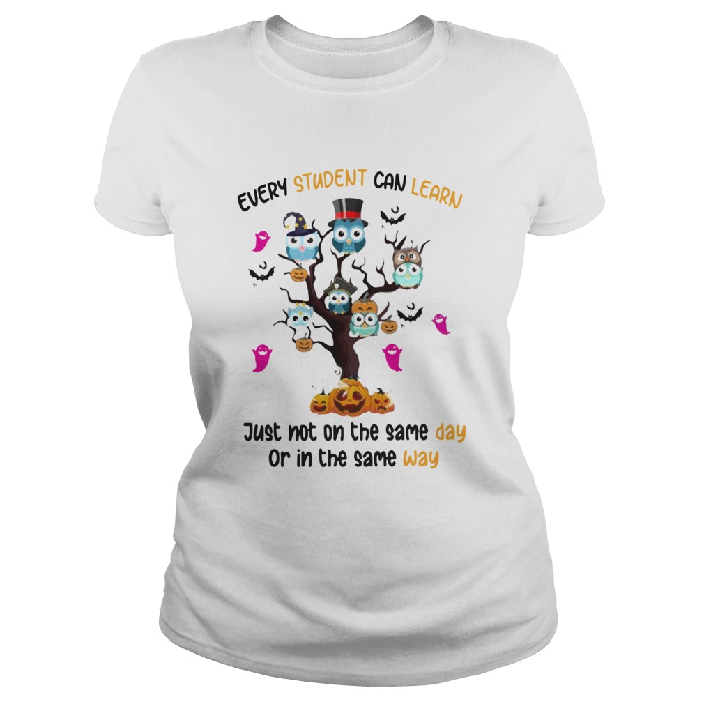 Halloween Owl Tree Every Student Can Learn Just Not On The Same Day Or In The Same Day Classic Ladies