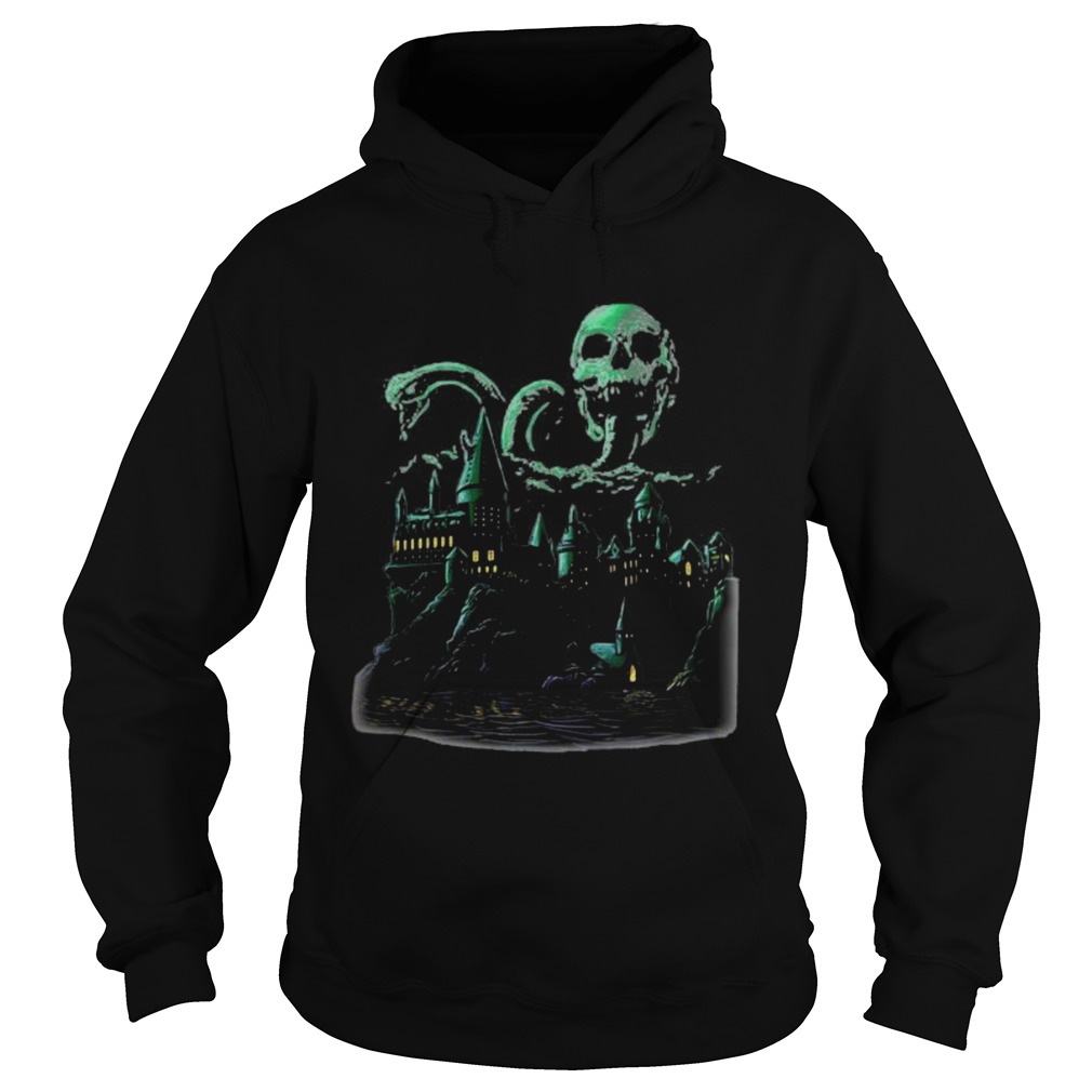 Halloween castle skull snakes Hoodie
