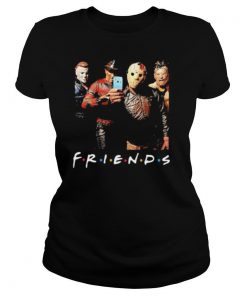 Halloween horror characters selfie friends shirt