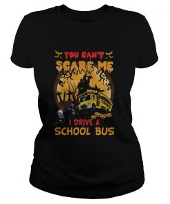 Halloween you cant scare me i drive a school bus skeleton  Classic Ladies