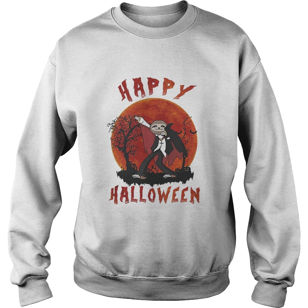 Happy halloween sloth sunset Sweatshirt