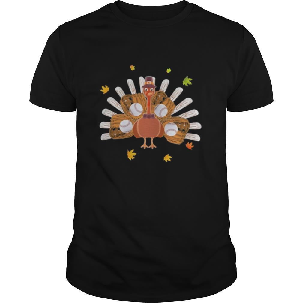 Happy thanksgiving turkey baseball shirt