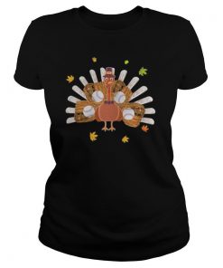 Happy thanksgiving turkey baseball shirt