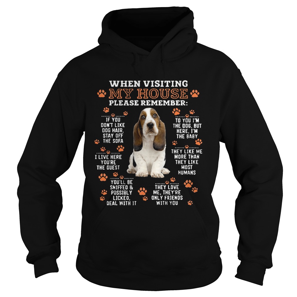 Hound When Visiting My House Please Remember Hoodie