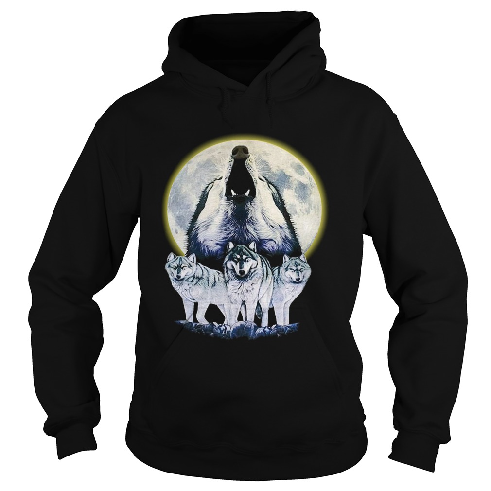 Howl At The Moon Vintage Wolf Hoodie