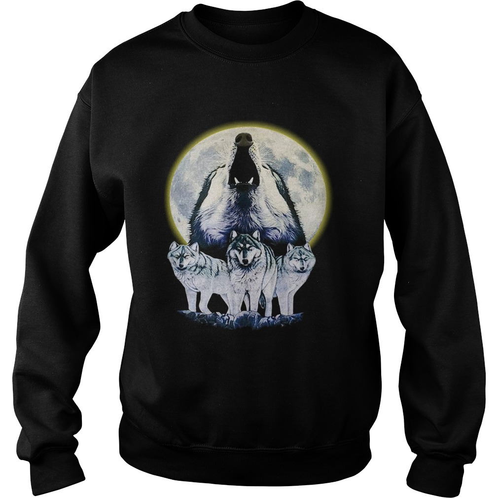 Howl At The Moon Vintage Wolf Sweatshirt