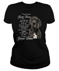 I Know I'm Just A Great Dane But If You Feel Sad I'll Be Your Smile If You Cry shirt