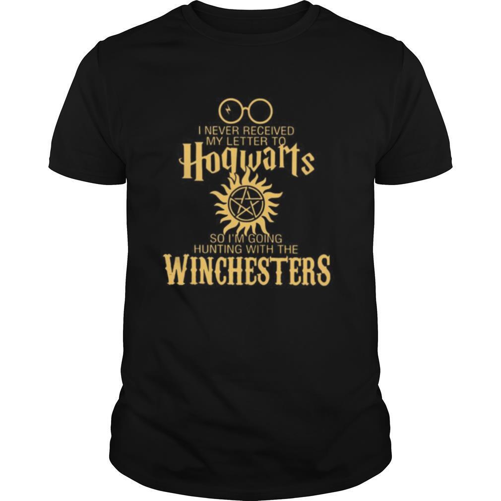 I Never Received My Letter To Hogwarts So I’m Going Hunting With The Winchesters shirt