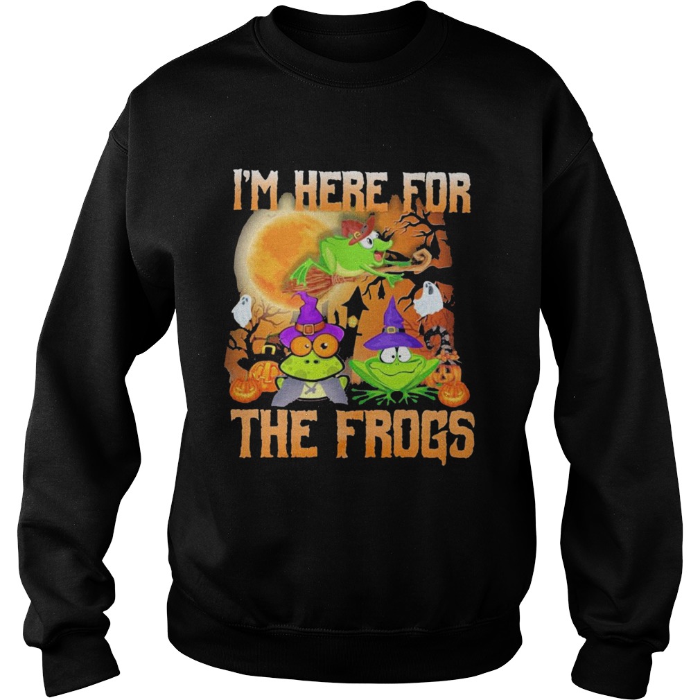Im Here For The Frogs Halloween Sweatshirt