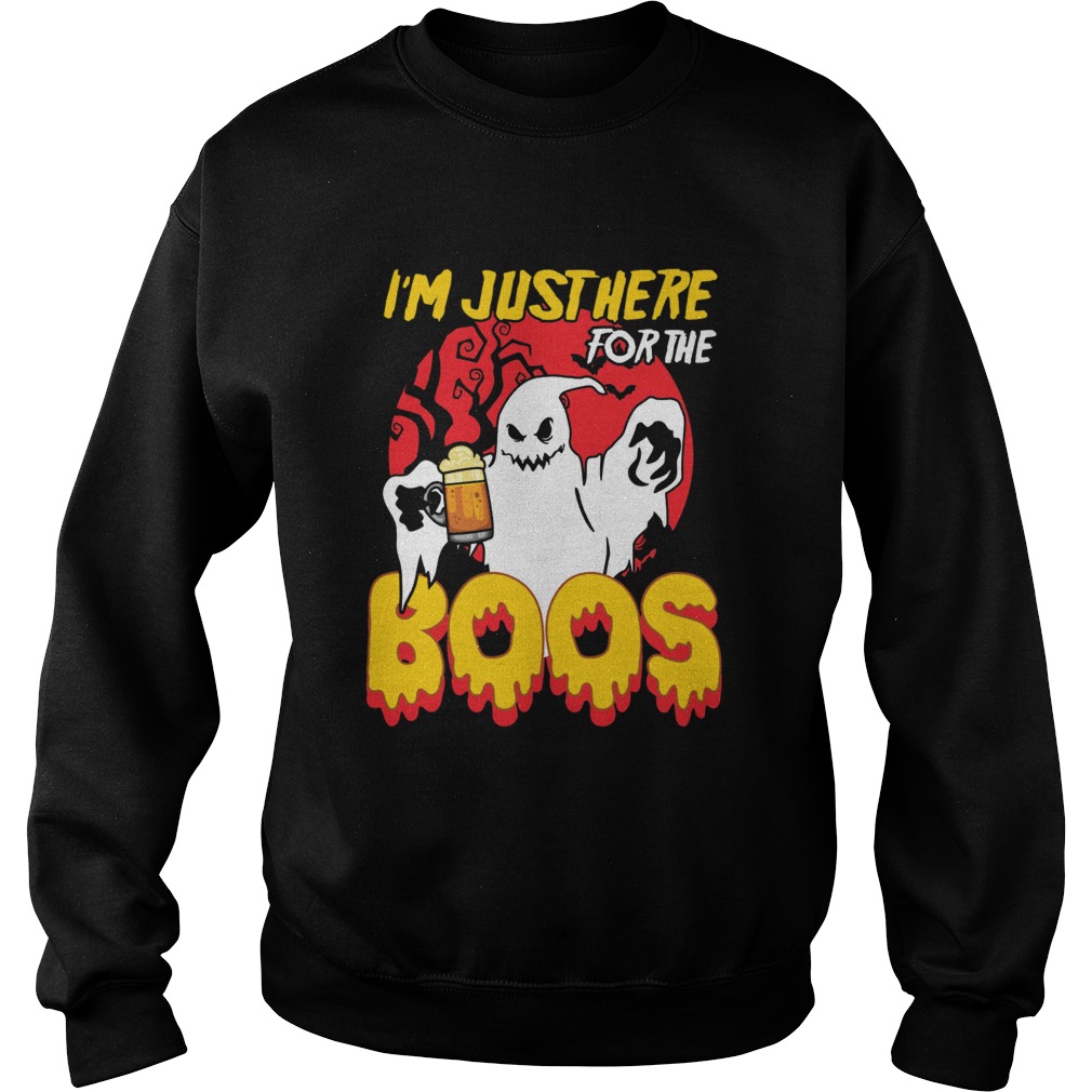 Im Just Here For The Boos Beer Halloween Sweatshirt