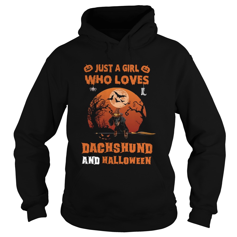 Just A Girl Who Loves Dachshund Halloween Hoodie