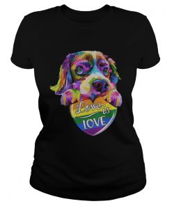 LGBT Dog love is love  Classic Ladies