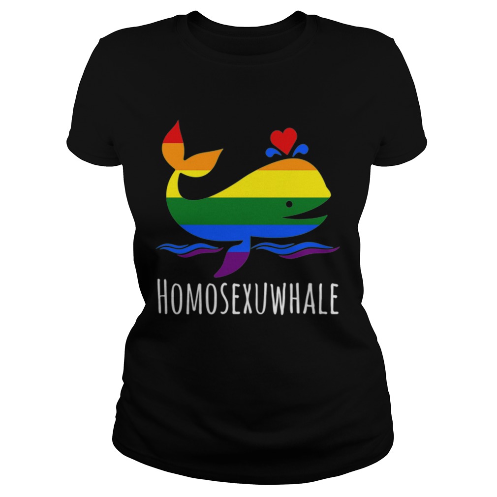 LGBT Gay Lesbian Homosexuwhale Pride Classic Ladies