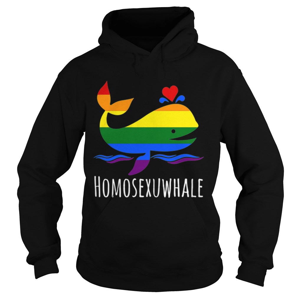 LGBT Gay Lesbian Homosexuwhale Pride Hoodie