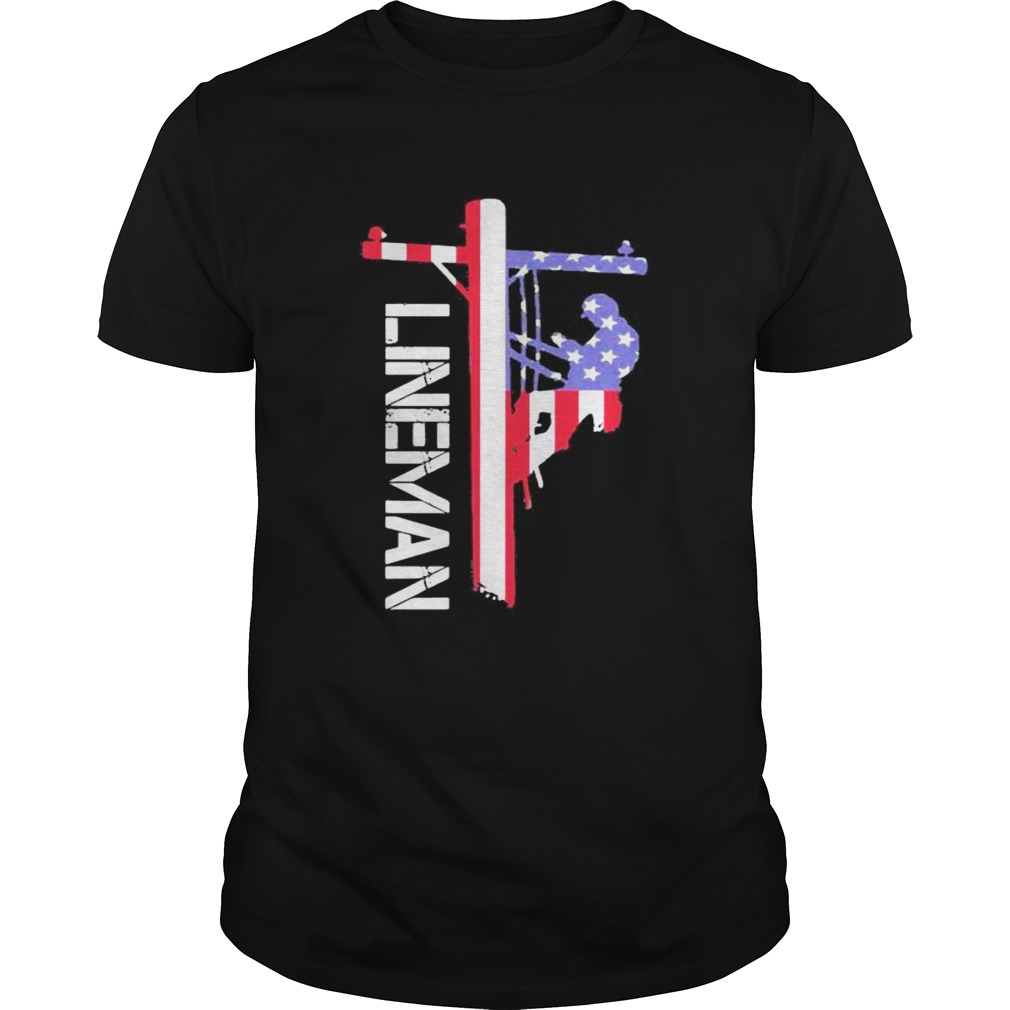 Lineman American Flag shirt