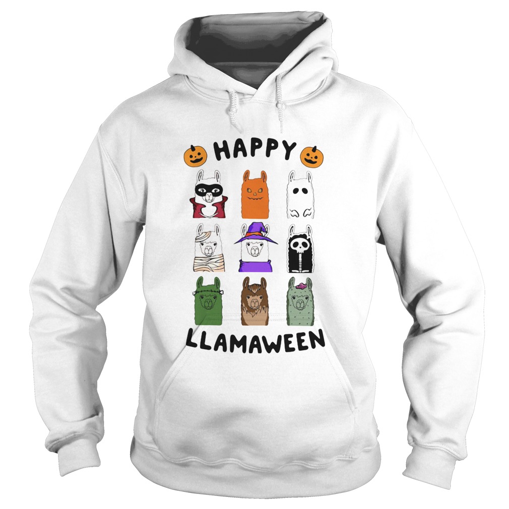 Llama Happy Llamaween Halloween Hoodie