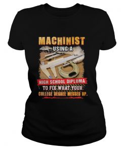 Machinist using a high school diploma to fix what your college degree messed up  Classic Ladies