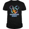 Mickey mouse tigger wear mask quarantined 2020 shirt