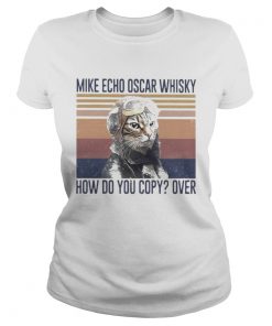 Mike Echo Oscar Whisky How Do You Copy Over Cat Vintage Retro  Classic Ladies