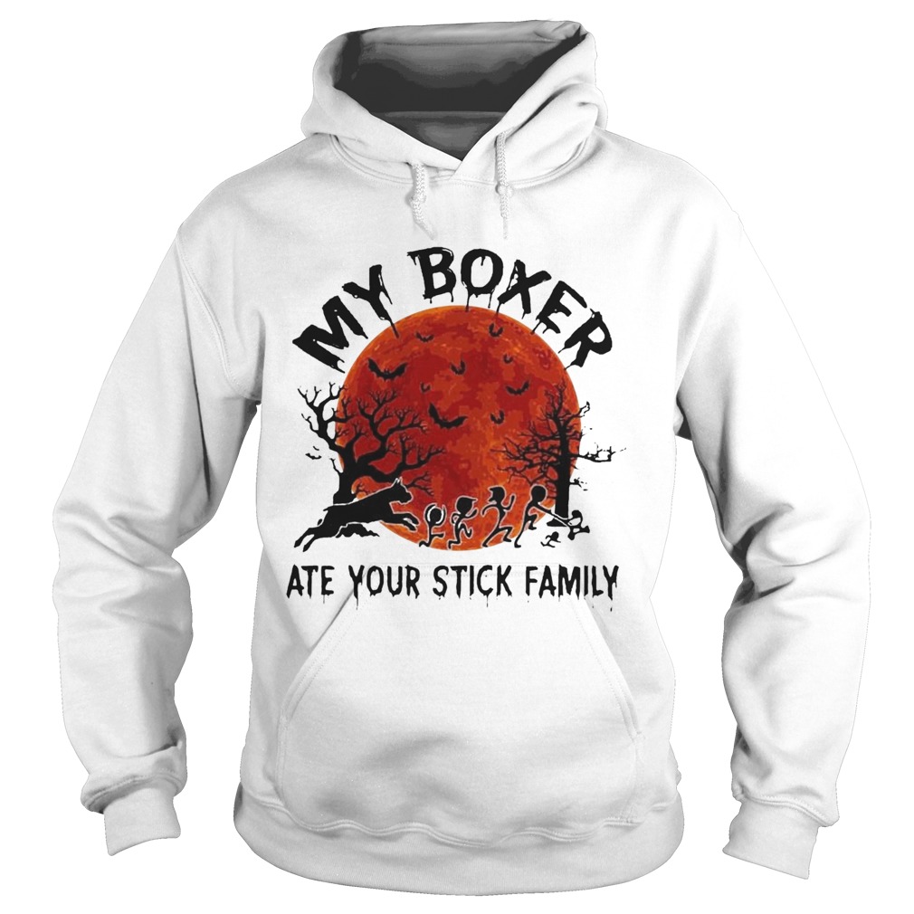 My Boxer Ate Your Stick Family Halloween Hoodie