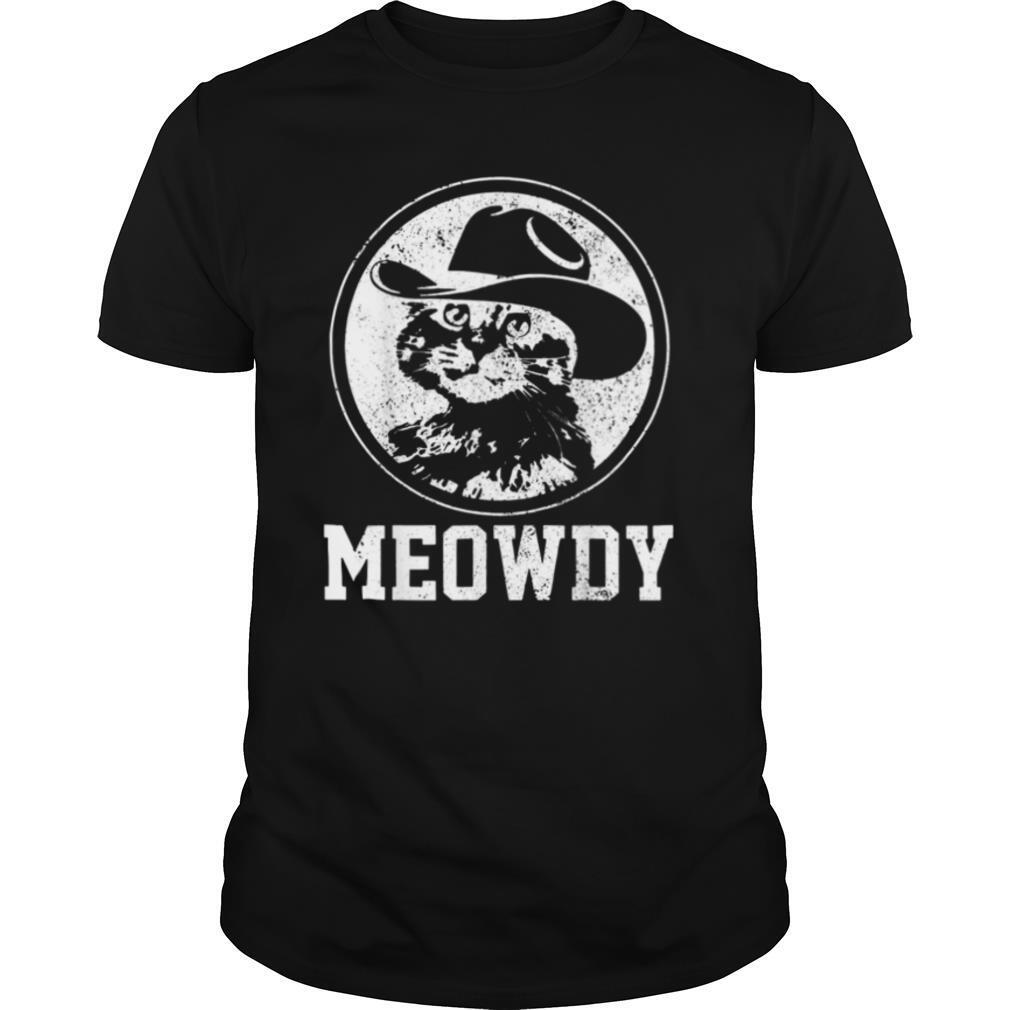Official Meowdy Cat Cowboy Hat shirt