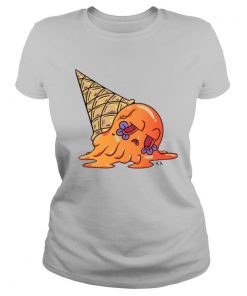 Orange Sugar Skull Ice Cream Day Dead Dia De Muertos shirt