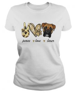 Peace Love Boxer  Classic Ladies