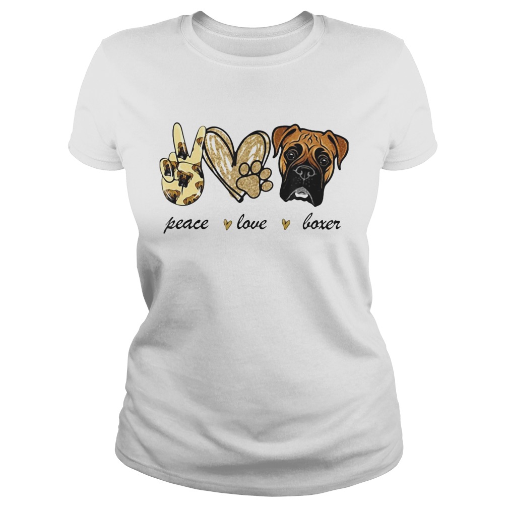 Peace Love Boxer Classic Ladies