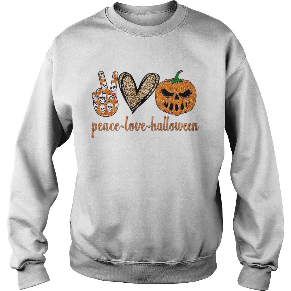 Peace Love Halloween Sweatshirt