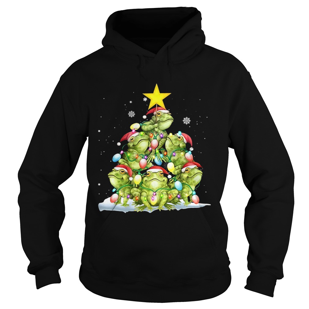 Pretty Frog Tree Christmas Hoodie