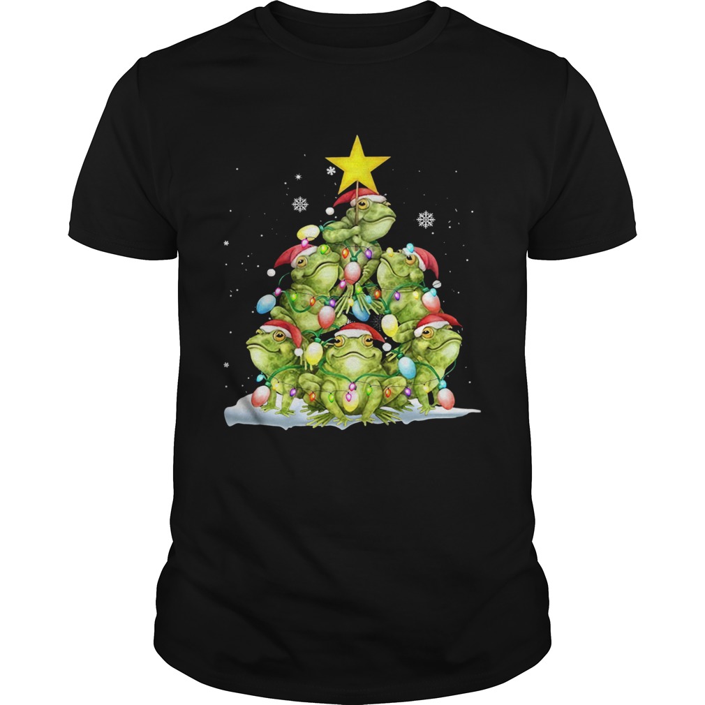Pretty Frog Tree Christmas shirt