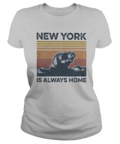 Raccoon new york is always home vintage retro shirt