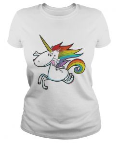 Rainbow Unicorn with Dog Bone  Classic Ladies