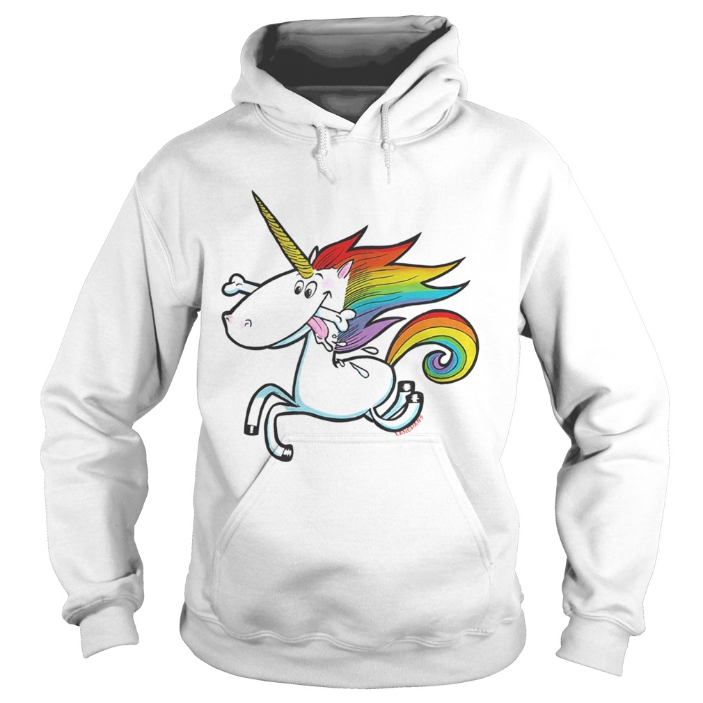 Rainbow Unicorn with Dog Bone Hoodie