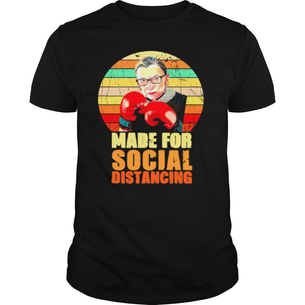 Ruth Bader Ginsburg Made For Social Distancing Vintage shirt