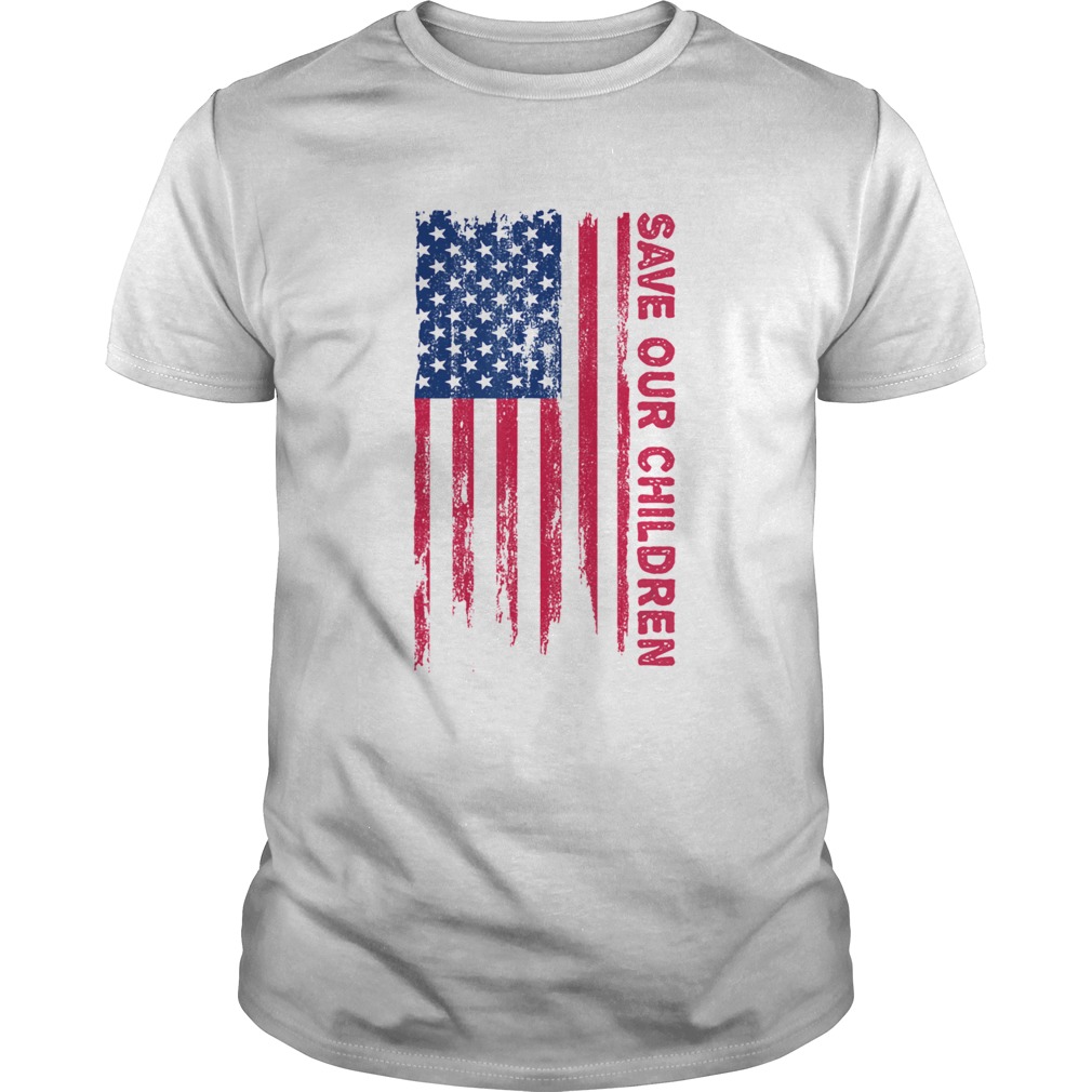 Save Our Children American Flag shirt
