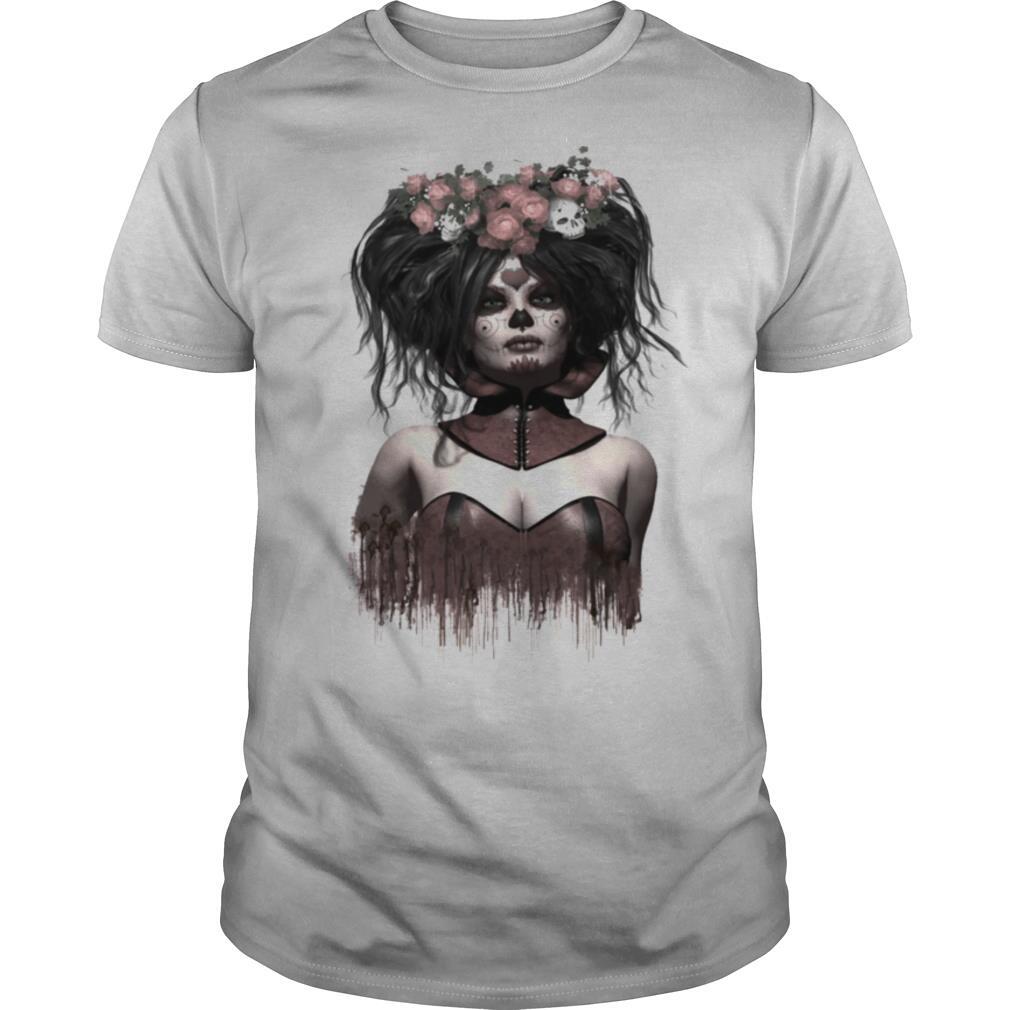 Skeleton Lady Sugar Doll Day Of The Dead shirt