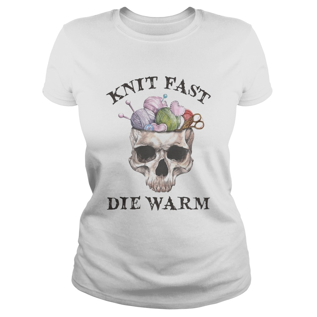 Skull knit fast die warm Classic Ladies