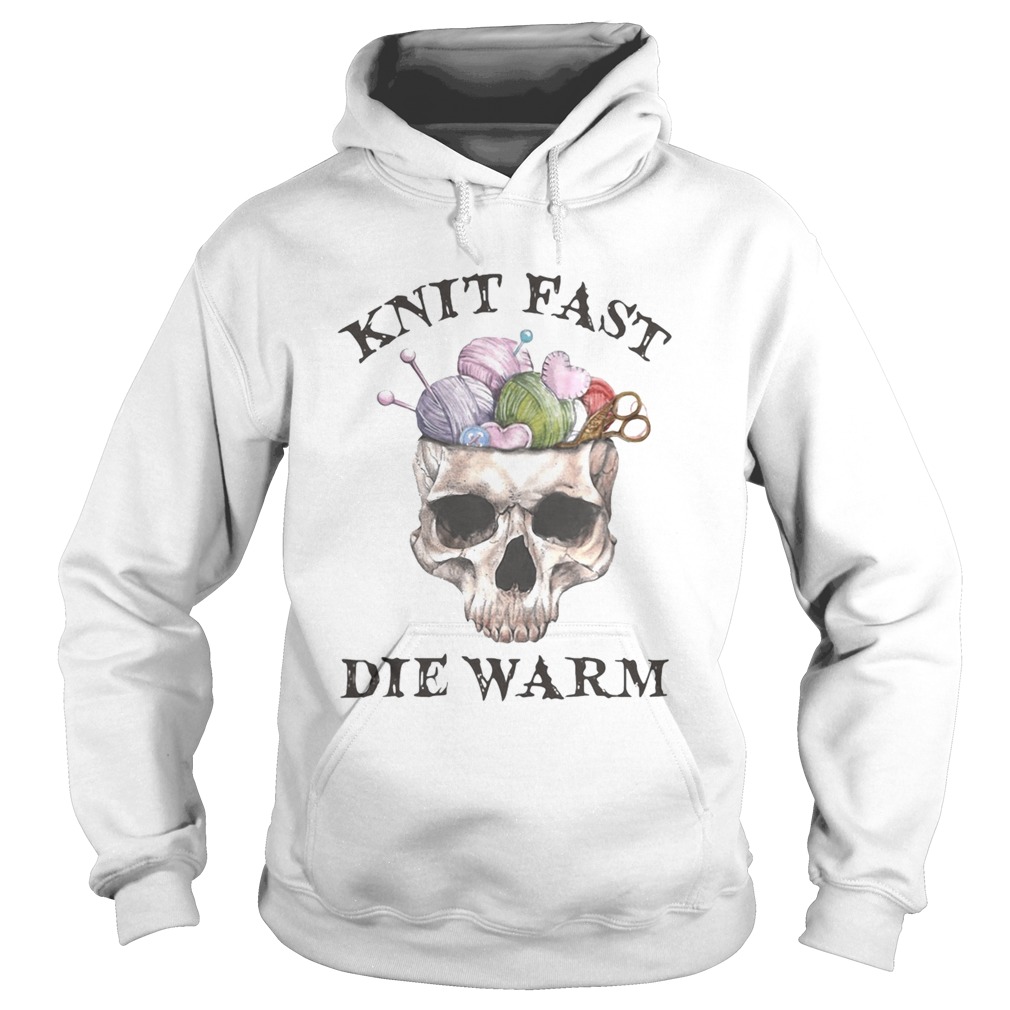 Skull knit fast die warm Hoodie
