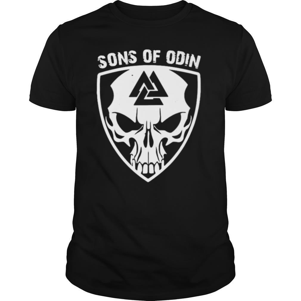 Skull valhalla sons of odin shirt