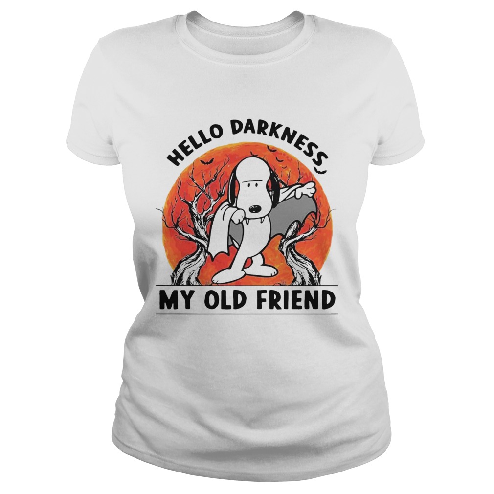Snoopy Dracula Hello Darkness My Old Friends Classic Ladies